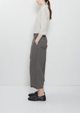 Ultra Light Canvas Wide & Short Trousers — Anthractite