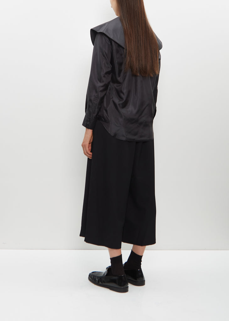 Ruffle Oversized Collar Shirt