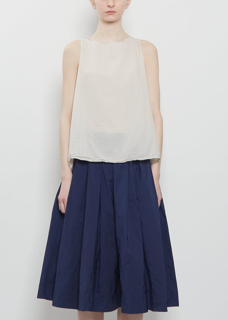 Light Cotton Tank Top — Pebble