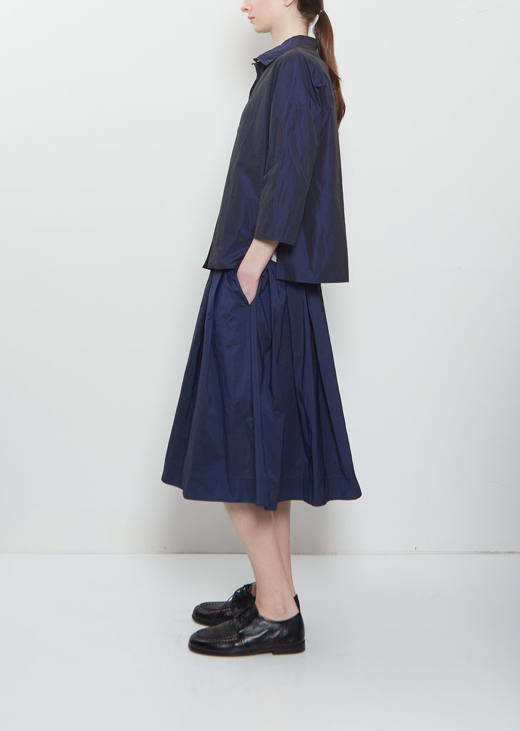 Technical Taffeta Short Collar Shirt