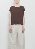 Light Cotton Boxy Sleeveless Tee — Grape