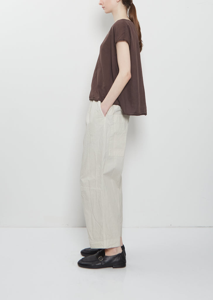 Light Cotton Boxy Sleeveless Tee — Grape