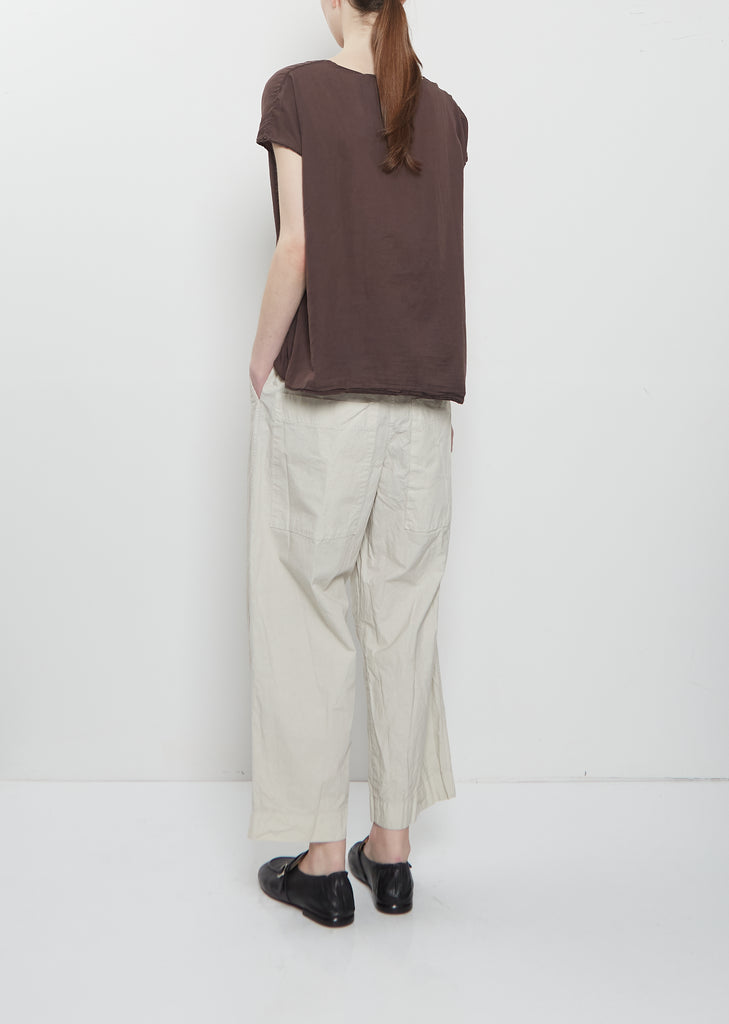 Light Cotton Boxy Sleeveless Tee — Grape