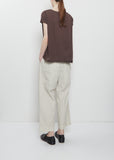 Light Cotton Boxy Sleeveless Tee — Grape