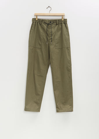Cotton Nylon Oxford Pants — Khaki