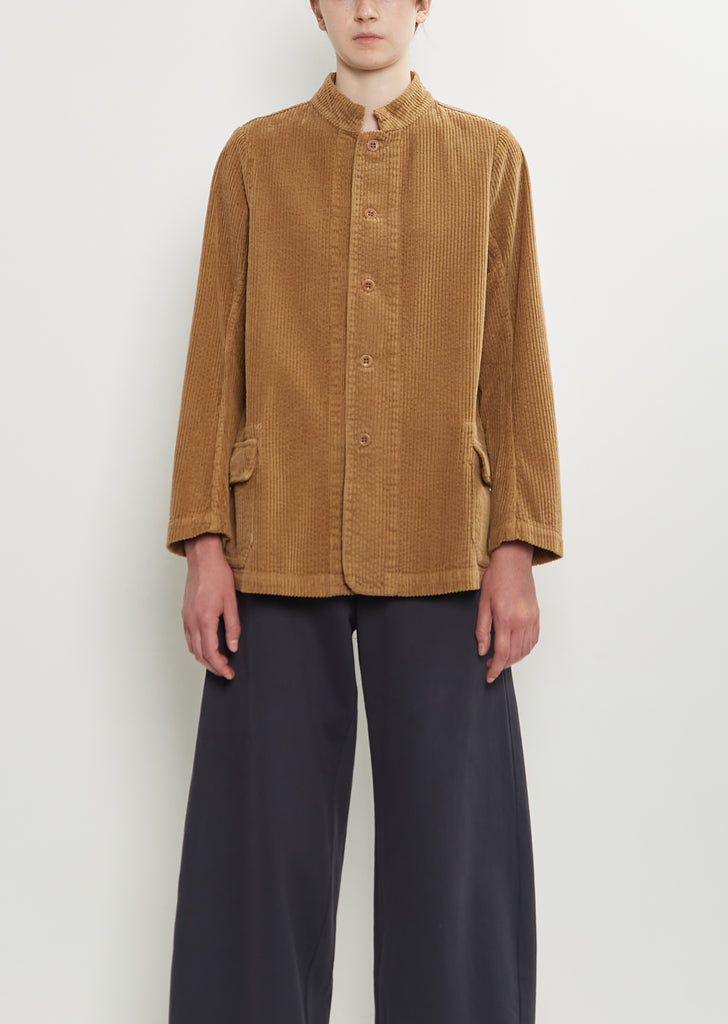 Pina Cotton Velvet Jacket — Camel