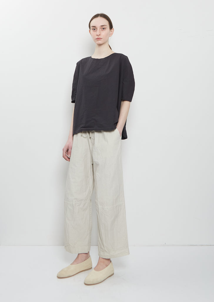 Ultra Light Canvas Simple T-Shirt — Black