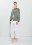 Compact Cotton Overshirt Jacket — Sage