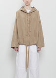 Technical Taffeta Hooded Jacket — Sand