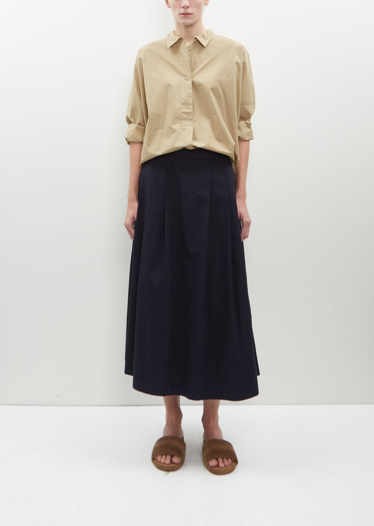 Maso Cotton Poplin Skirt — Atlantic