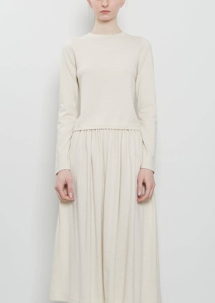 n°451 Lisa Cotton Cashmere Top — Bone