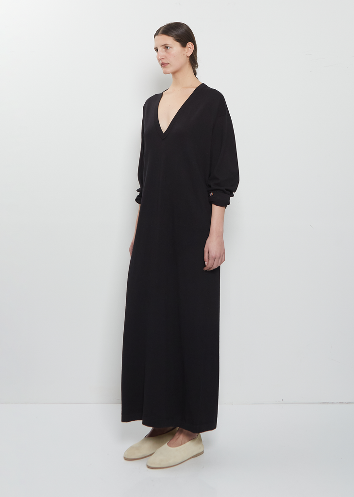 n°480 Invite Cashmere Cotton Dress — Raven