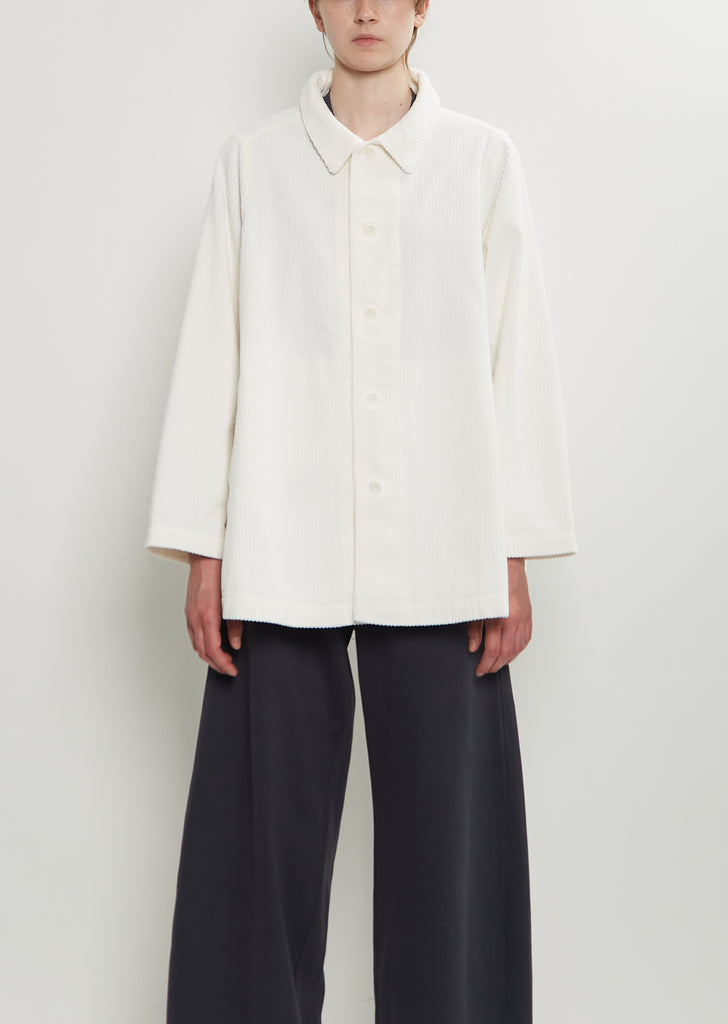 Joseph Cotton Velvet Jacket — Winter White