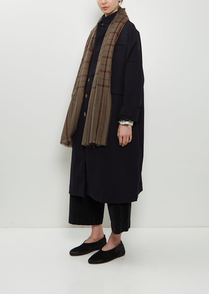 Kita Plaid Cashmere Stole