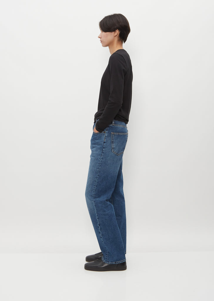 Long Sleeve Mini Boy T-Shirt — Jet Black