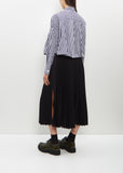 Technical Jersey Skirt — Black