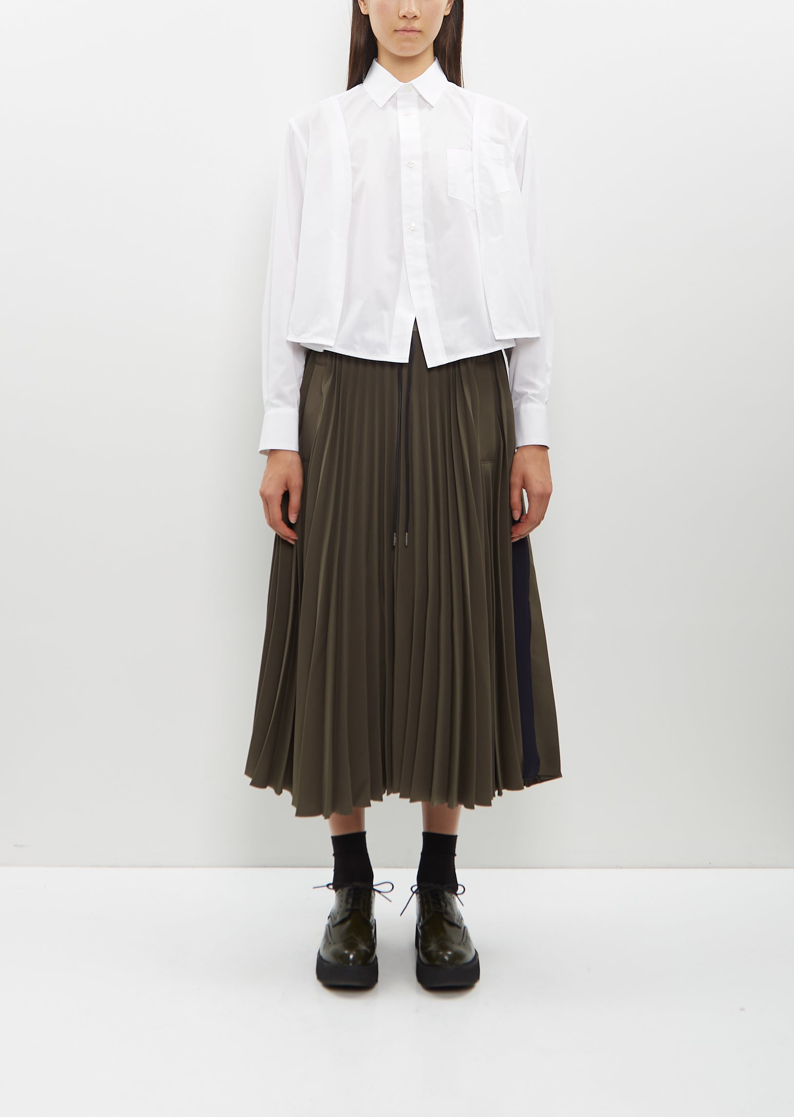 Openwork jersey maxi skirt :: LICHI - Online fashion store
