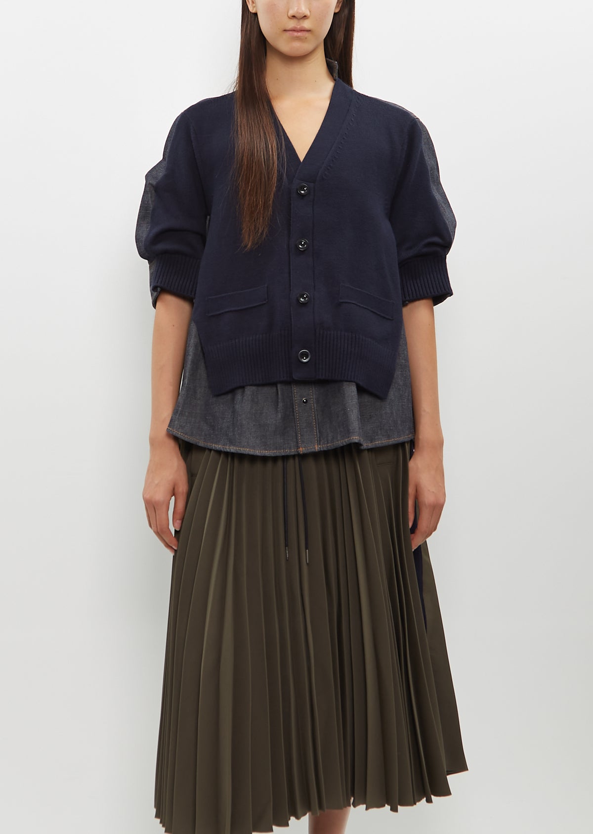laubeblanc Basket Knit Cardigan mauve