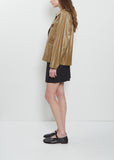 Light Coated Cotton Wrap Jacket