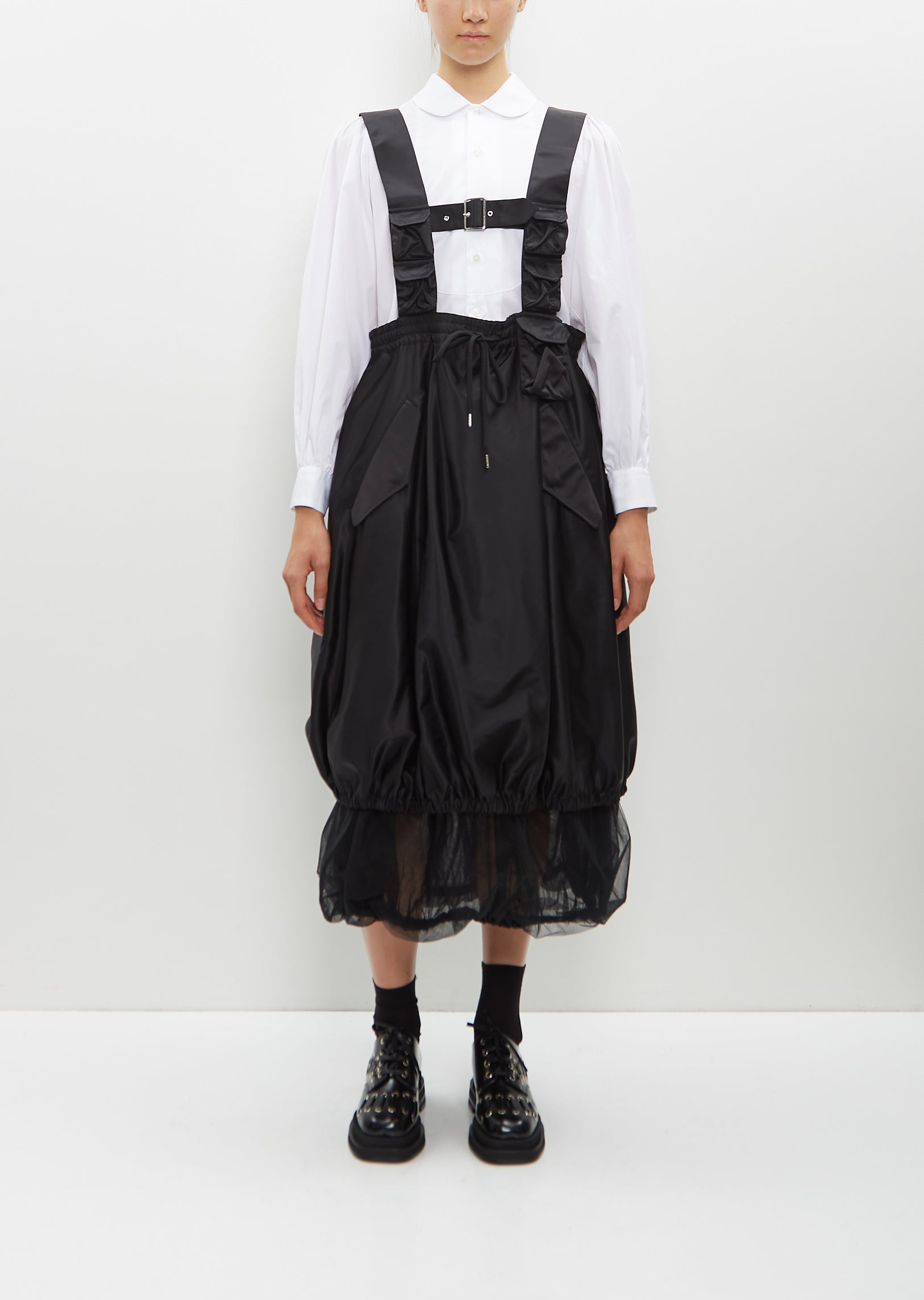 [24S/S] ★GLOVE グローブ★NELSON SKIRT★ネルソン スカート★ Brushed Cotton Celebrate Flare Skirt — Blue – La Garçonne
