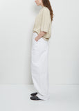 Large Curved Cotton Pants
