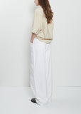 Large Curved Cotton Pants