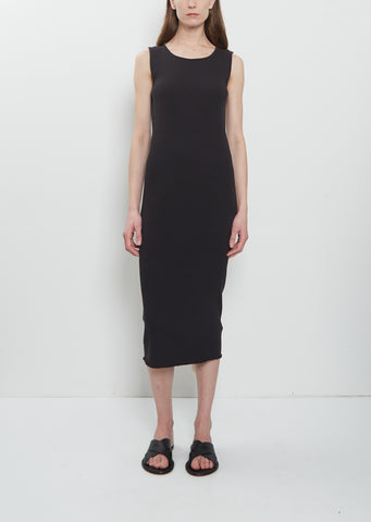 Ruffle Rib Pima Cotton Dress