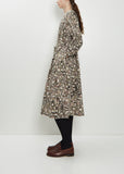Kivi Long Sleeve Silk Cotton Dress