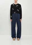 Cotton Denim Loose Fit Pants