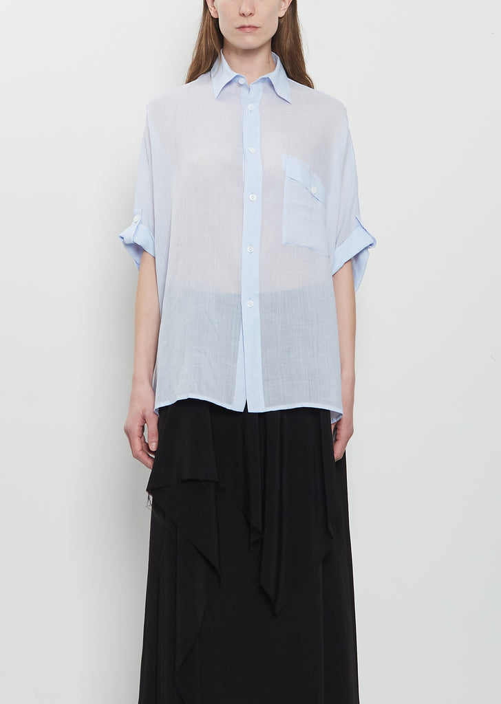 Dolman Sleeve Linen Shirt