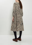 Kivi Long Sleeve Silk Cotton Dress