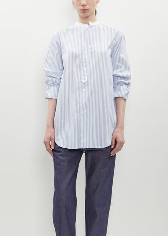 Boyd Shirt — Blue Stripe/White