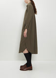 Breathing Cotton Shirt Dress