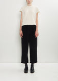 Paride Cotton Velvet Pant — Black