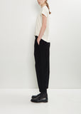 Paride Cotton Velvet Pant — Black