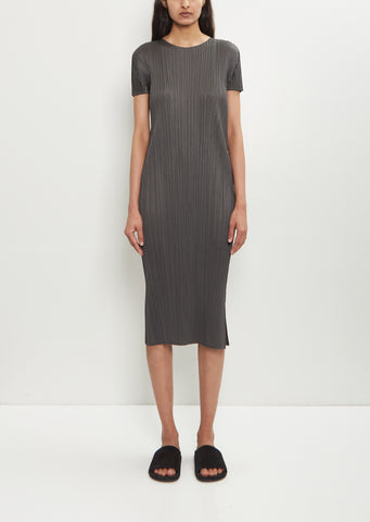 Short Sleeve Midi Dress