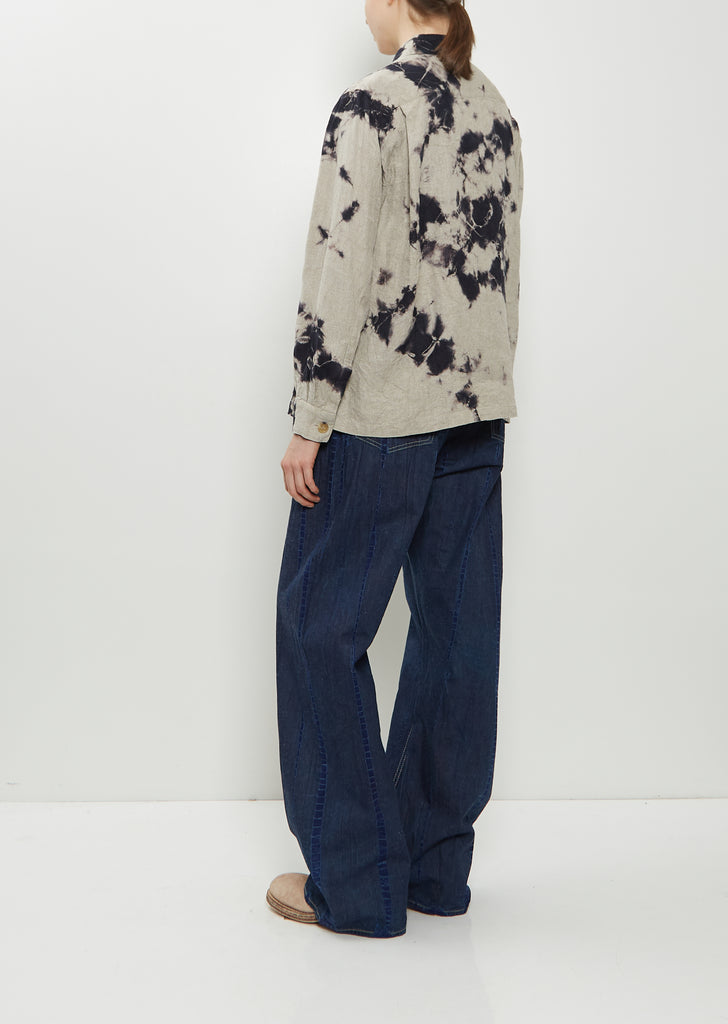 Linen Four Pockets Overshirt