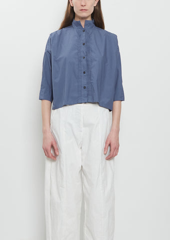 Claudia Cotton Shirt — Blue