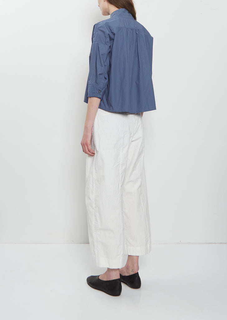 Claudia Cotton Shirt — Blue
