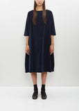 Velvet Boatneck Dress