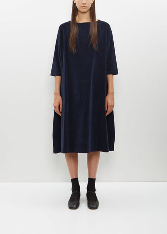 Velvet Boatneck Dress