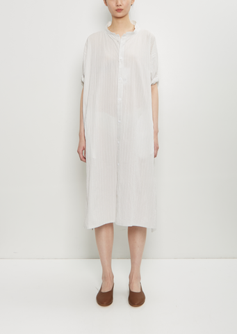 Cotton Rolled-Up Sleeve Dress