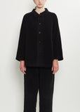 Joseph Cotton Velvet Jacket — Black
