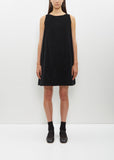 Velvet Sleeveless Dress — Black