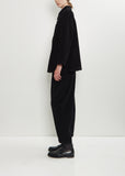 Joseph Cotton Velvet Jacket — Black