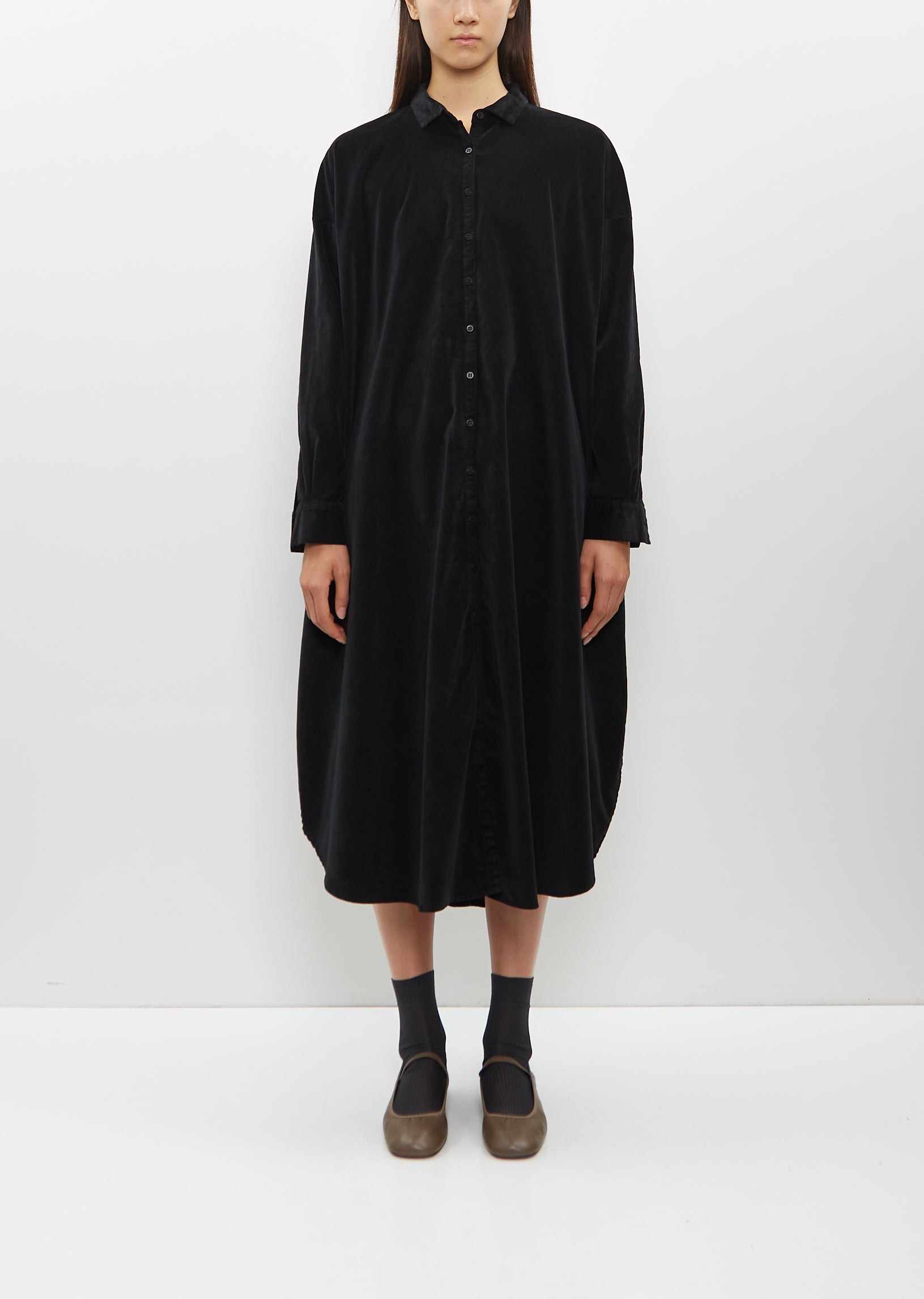 CFCL - fluted dress 1 -dark gray- 23ss women | asterisk