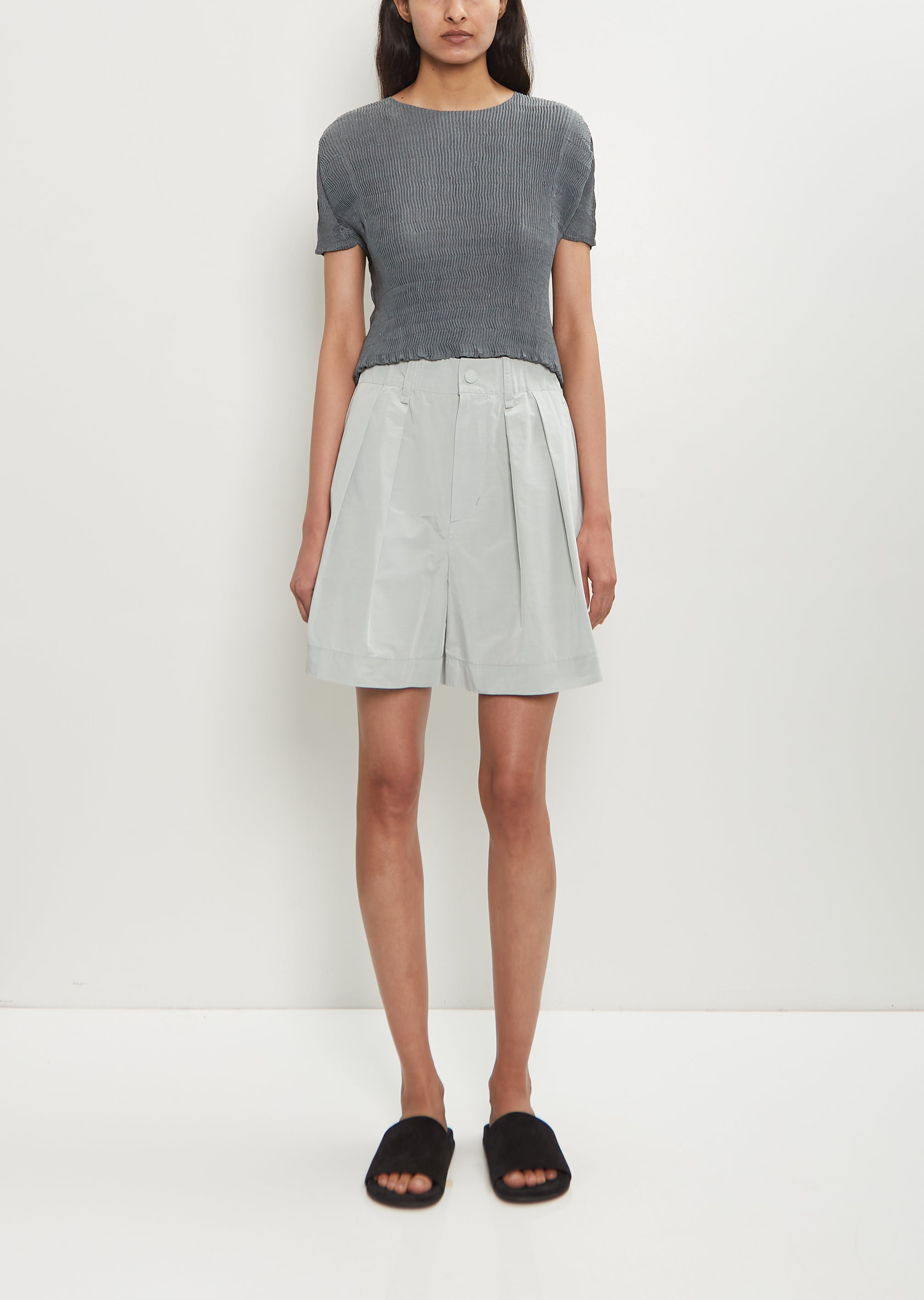 Crumpled Technical Cotton U Pants – La Garçonne