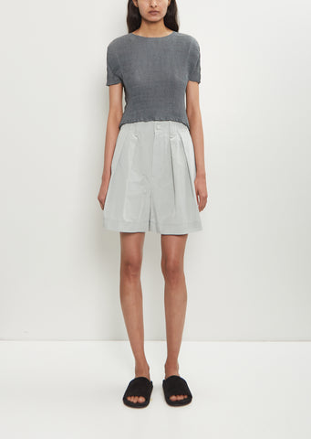 Crumpled Technical Cotton U Pants