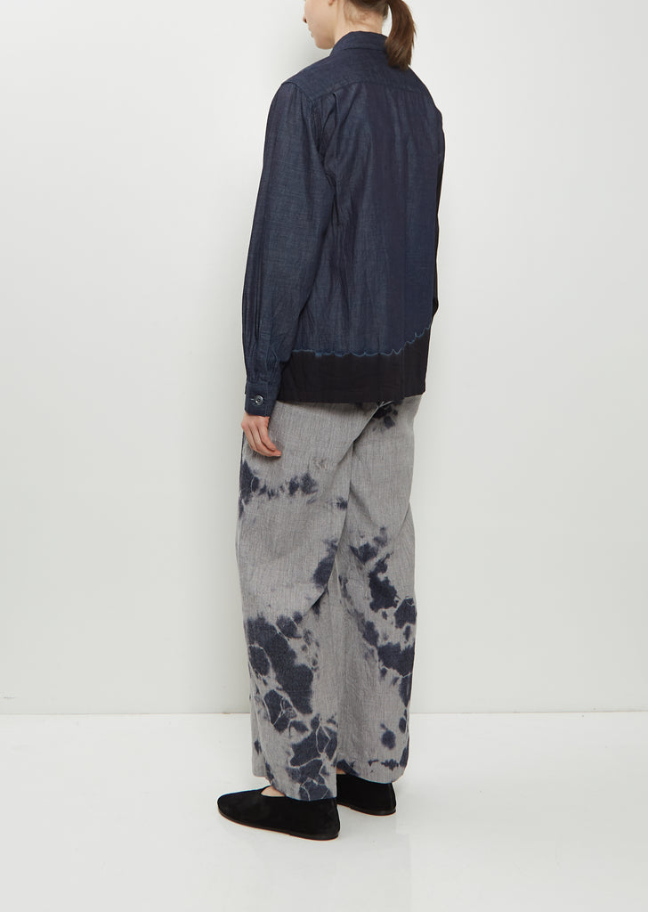 Pima Cotton Denim Four Pockets Overshirt