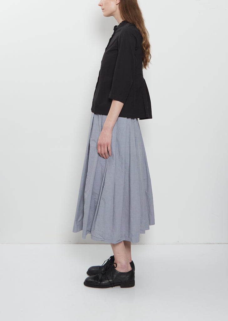 Ada Cotton Tailored Shirt — Black